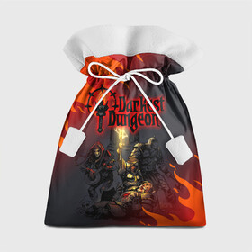 Подарочный 3D мешок с принтом DARKEST DUNGEON   ТЕМНЕЙШЕЕ ПОДЗЕМЕЛЬЕ в Петрозаводске, 100% полиэстер | Размер: 29*39 см | Тематика изображения на принте: darkest dungeon | darkest dungeon 2 | ад | готика | игра | огонь | пламя | темнейшее подземелье | ужасы
