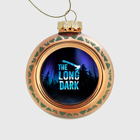 Стеклянный ёлочный шар с принтом The Long Dark Logo в Петрозаводске, Стекло | Диаметр: 80 мм | alaska | long dark | the long dark | аляска | выживание | длинная тьма | долгая тьма | игра long dark