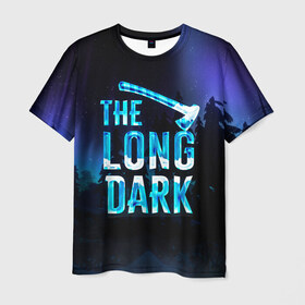 Мужская футболка 3D с принтом The Long Dark Logo в Петрозаводске, 100% полиэфир | прямой крой, круглый вырез горловины, длина до линии бедер | alaska | long dark | the long dark | аляска | выживание | длинная тьма | долгая тьма | игра long dark