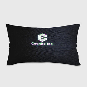 Подушка 3D антистресс с принтом Экран Cognito Inc в Петрозаводске, наволочка — 100% полиэстер, наполнитель — вспененный полистирол | состоит из подушки и наволочки на молнии | знак | лого | надпись | помехи | экран