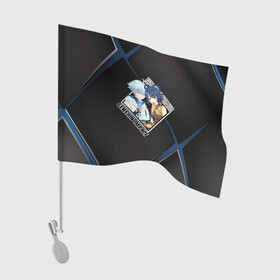 Флаг для автомобиля с принтом Сян Лин и Чун Юнь пейринг в Петрозаводске, 100% полиэстер | Размер: 30*21 см | chongyun | genshin impact | xiangling | аниме | геншин импакт | геншин удар | пейринг | сян лин | чун юнь