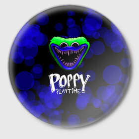 Значок с принтом Poppy Playtime воздушные шары в Петрозаводске,  металл | круглая форма, металлическая застежка в виде булавки | poppy playtime | игра | кукла | монстр | плэйтайм | поппи плейтайм | хагги вагги | хоррор