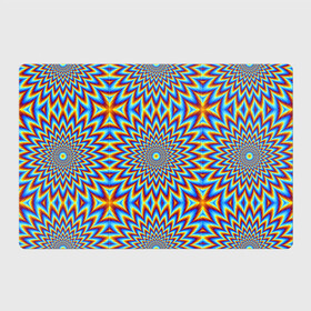 Магнитный плакат 3Х2 с принтом Пульсирующий синий цветок (иллюзия движения) в Петрозаводске, Полимерный материал с магнитным слоем | 6 деталей размером 9*9 см | Тематика изображения на принте: абстракция | аум | галлюцинация | зазеркалье | игра ума | иллюзии | индиго | майя | мантра | медитация | мираж | неон | нирвана | обман зрения | ом | оптические иллюзии | просветление | психоделика