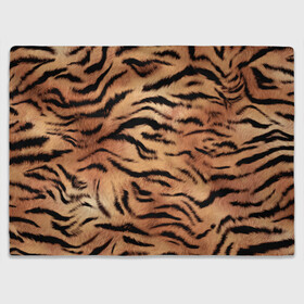 Плед 3D с принтом Шкура тигра текстура в Петрозаводске, 100% полиэстер | закругленные углы, все края обработаны. Ткань не мнется и не растягивается | 2022 | год тигра | новый год | новый год 2022 | символ года | тигр | тигренок | тигрица | тигры