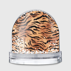 Игрушка Снежный шар с принтом Шкура тигра текстура в Петрозаводске, Пластик | Изображение внутри шара печатается на глянцевой фотобумаге с двух сторон | 2022 | год тигра | новый год | новый год 2022 | символ года | тигр | тигренок | тигрица | тигры