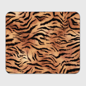 Прямоугольный коврик для мышки с принтом Шкура тигра текстура в Петрозаводске, натуральный каучук | размер 230 х 185 мм; запечатка лицевой стороны | 2022 | год тигра | новый год | новый год 2022 | символ года | тигр | тигренок | тигрица | тигры