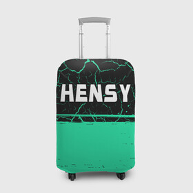 Чехол для чемодана 3D с принтом Hensy   Краска в Петрозаводске, 86% полиэфир, 14% спандекс | двустороннее нанесение принта, прорези для ручек и колес | hensy | music | rap | краска | музыка | рэп | рэпер | рэперы | рэпперы | хенси | хип | хип хоп | хоп