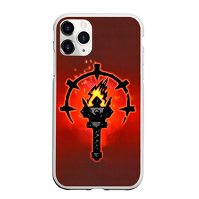 Чехол для iPhone 11 Pro матовый с принтом Darkest Dungeon Факел в Петрозаводске, Силикон |  | darkest dungeon | fire | flame | torch | огонь | пламя | темнейшее подземелье | темное подземелье