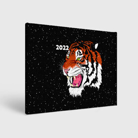 Холст прямоугольный с принтом Рычащий Тигр и Снегопад 2022 в Петрозаводске, 100% ПВХ |  | 2022 | black | cat | christmas | merry | new year | snow | tiger | xmas | водяной | год тигра | животные | кот | кошки | новый год | паттерн | полосатый | рождество | снег | снежинки | тигры | узор | цветы | черный