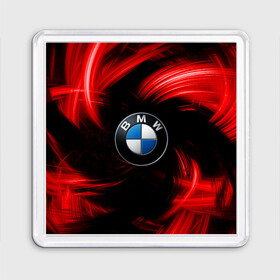Магнит 55*55 с принтом BMW RED BEAST в Петрозаводске, Пластик | Размер: 65*65 мм; Размер печати: 55*55 мм | autosport | bmw | motorsport | авто | автоспорт | бмв | в тренде | красный | машина | подарок | популярое | рекомендации | спорт