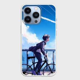 Чехол для iPhone 13 Pro с принтом ПАРЕНЬ НА ВЕЛОСИПЕДЕ в Петрозаводске,  |  | Тематика изображения на принте: sport | аниме | в топе | велопрогулка | велосипед | вперед | для друга | к мечте | как у всех | парень | подарок | прокатиться | рекомендации | светлое будущее | спорт