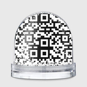 Игрушка Снежный шар с принтом qr code куаркод в Петрозаводске, Пластик | Изображение внутри шара печатается на глянцевой фотобумаге с двух сторон | Тематика изображения на принте: covid | qr code | антикороновирус | ковид | куаркод | привика