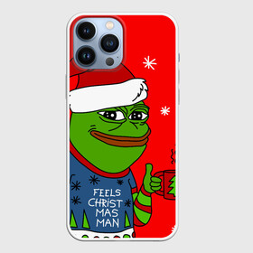 Чехол для iPhone 13 Pro Max с принтом Pepe New Year    Pepe the Frog в Петрозаводске,  |  | pepe | pepe new year | pepe the frog | лягушенок пепе | лягушка | лягушка мем | мемы | новогодние | новогодние мемы | новый год | пепе | с новым годом