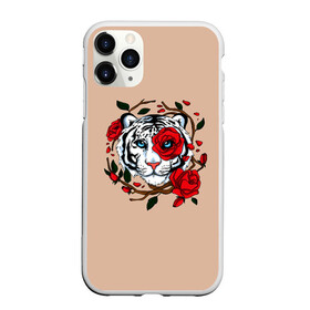 Чехол для iPhone 11 Pro матовый с принтом White Tiger Symbol в Петрозаводске, Силикон |  | blue | christmas | eyes | face | flowers | glow | muzzle | new | rose | snow | symbol | tiger | tulip | white | winter | year | белый | глаза | год | года | зима | лицо | нового | новый | рождество | свечение | символ | синее | тигр | тигра