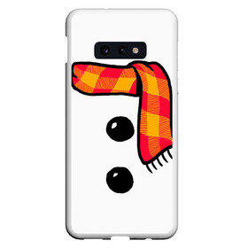 Чехол для Samsung S10E с принтом Snowman Outfit в Петрозаводске, Силикон | Область печати: задняя сторона чехла, без боковых панелей | attributes | buttons | christmas | new | scarf | snow | snowman | snowy | woman | year | атрибутика | баба | год | новый | пуговица | пуговицы | рождество | снег | снеговик | снежная | шарф