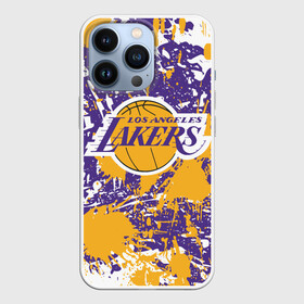 Чехол для iPhone 13 Pro с принтом LAKERS ФИРМЕННЫЕ ЦВЕТА БРЫЗГИ КРАСОК   LA в Петрозаводске,  |  | america | basketball | kobe bryant | la | la lakers | lakers | los angeles lakers | nba | usa | баскетбол | кобе брайант | лос анджелес лейкерс | нба | сша