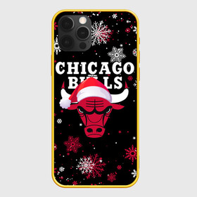 Чехол для iPhone 12 Pro с принтом НОВОГОДНИЙ CHICAGO BULLS 2022 СНЕЖИНКИ в Петрозаводске, силикон | область печати: задняя сторона чехла, без боковых панелей | 2022 | 23 | basketball | bulls | chicago bulls | jordan | logo | michael jordan | nba | red | sport | баскетбол | быки | джордан | лого | майкл джордан | новогодний чикаго булс | новый год | спорт | чикаго буллс | чикаго булс новый год