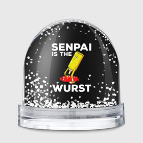 Игрушка Снежный шар с принтом SENPAI IS THE WURST сосиска и горчичка в Петрозаводске, Пластик | Изображение внутри шара печатается на глянцевой фотобумаге с двух сторон | ahegao | anime | kawai | kowai | manga | oppai | otaku | sempai | senpai | sugoi | waifu | yandere | аниме | ахегао | вайфу | ковай | манга | отаку | семпай | сенпай | тренд