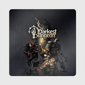 Магнит виниловый Квадрат с принтом Darkest Dungeon Темнейшее подземелье в Петрозаводске, полимерный материал с магнитным слоем | размер 9*9 см, закругленные углы | darkest dungeon | dd | rpg | the butchers circus | the colour of madness | the crimson court | the shieldbreaker | игры | подземелье | темнейшее подземелье