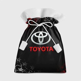 Подарочный 3D мешок с принтом TOYOTA JAPAN RED STYLE ТОЙОТА ЯПОНИЯ в Петрозаводске, 100% полиэстер | Размер: 29*39 см | auto | sport | toyota | авто | автомобиль | автомобильные | бренд | марка | машины | спорт | тойота