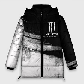 Женская зимняя куртка Oversize с принтом Monster Energy марка напитка в Петрозаводске, верх — 100% полиэстер; подкладка — 100% полиэстер; утеплитель — 100% полиэстер | длина ниже бедра, силуэт Оверсайз. Есть воротник-стойка, отстегивающийся капюшон и ветрозащитная планка. 

Боковые карманы с листочкой на кнопках и внутренний карман на молнии | monster energy | sport | логтип | марка | марка энергетических напитков | монстр энерджи | спорт | энергетический напиток