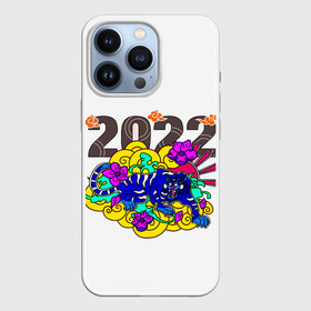 Чехол для iPhone 13 Pro с принтом 2022 тигр в облаках в Петрозаводске,  |  | 2022 | new year | tiger | water tiger | водяной тигр | символ года