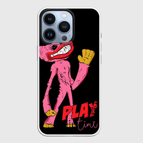 Чехол для iPhone 13 Pro с принтом Розовый Хагги Poppy Playtime в Петрозаводске,  |  | huggy wuggy | pink | игра | игрушка | хоррор