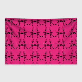 Флаг-баннер с принтом Просто девочки в Петрозаводске, 100% полиэстер | размер 67 х 109 см, плотность ткани — 95 г/м2; по краям флага есть четыре люверса для крепления | аниме | девочка | девушкам | люди | розовый