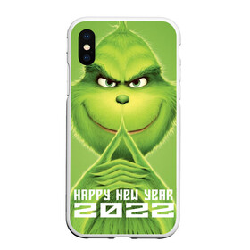 Чехол для iPhone XS Max матовый с принтом winter grinchh в Петрозаводске, Силикон | Область печати: задняя сторона чехла, без боковых панелей | 2020 | 2021 | 2022 | америка | дед мороз | декабрь | дисней | зеленый | зима | злодей | классная | крутая | новый год | подарки | праздник | россия | январь