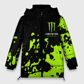 Женская зимняя куртка Oversize с принтом Monster Energy green в Петрозаводске, верх — 100% полиэстер; подкладка — 100% полиэстер; утеплитель — 100% полиэстер | длина ниже бедра, силуэт Оверсайз. Есть воротник-стойка, отстегивающийся капюшон и ветрозащитная планка. 

Боковые карманы с листочкой на кнопках и внутренний карман на молнии | monster energy | sport | логтип | марка | марка энергетических напитков | монстр энерджи | спорт | энергетический напиток