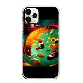 Чехол для iPhone 11 Pro Max матовый с принтом Rayman Legend в Петрозаводске, Силикон |  | аркада | дракон | игра | кулак | рейман