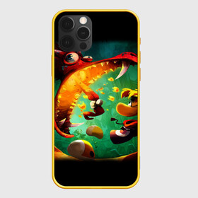 Чехол для iPhone 12 Pro с принтом Rayman Legend в Петрозаводске, силикон | область печати: задняя сторона чехла, без боковых панелей | аркада | дракон | игра | кулак | рейман