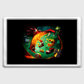 Магнит 45*70 с принтом Rayman Legend в Петрозаводске, Пластик | Размер: 78*52 мм; Размер печати: 70*45 | аркада | дракон | игра | кулак | рейман