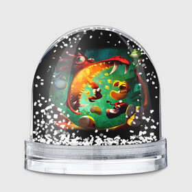 Игрушка Снежный шар с принтом Rayman Legend в Петрозаводске, Пластик | Изображение внутри шара печатается на глянцевой фотобумаге с двух сторон | аркада | дракон | игра | кулак | рейман