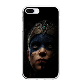 Чехол для iPhone 7Plus/8 Plus матовый с принтом Hellblade 2022 в Петрозаводске, Силикон | Область печати: задняя сторона чехла, без боковых панелей | викинги | девушка | игра | племя | средневековье