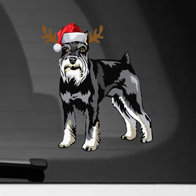 Наклейка на автомобиль с принтом New Year - Dog в Петрозаводске, ПВХ |  | 2022 | christmas | claus | dog | new year | santa | snow | tiger | winter | год тигра | дед мороз | елка | животные | зима | мороз | новый год | олень | пёс | подарок | праздник | рождество | санта клаус | снег | снеговик | снегурочка