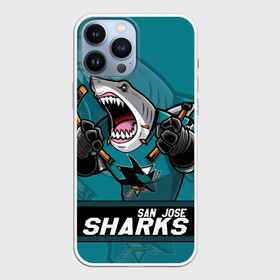 Чехол для iPhone 13 Pro Max с принтом San Jose Sharks, Сан Хосе Шаркс в Петрозаводске,  |  | Тематика изображения на принте: hockey | nhl | san jose | san jose sharks | sharks | usa | акула | маскот | нхл | сан хосе | санхосе | санхосе шаркс | спорт | сша | хоккей | шайба | шаркс