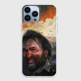 Чехол для iPhone 13 Pro Max с принтом Disco Elysium | Harrier Du Bois в Петрозаводске,  |  | game art | harrier du bois | kim kitsuragi | волна диско | детектив гарри дюбуа | игра диско элизиум | офицер харрие дю буа | студия zaum