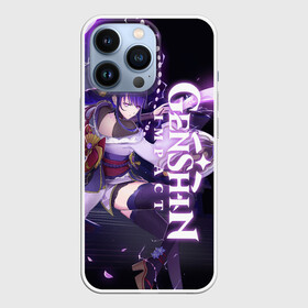 Чехол для iPhone 13 Pro с принтом СЁГУН РАЙДЕН, GENSHIN IMPACT NEON в Петрозаводске,  |  | anime | genshin impact | katana | neon | samurai | sword | аниме | геншен импакт | геншин импакт | геншин эмпакт | геншинимпакт | игры | неон | персонажи | райден | сёгун | сёгун райден