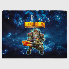 Плед 3D с принтом Deep Rock Galactic / Gunner в Петрозаводске, 100% полиэстер | закругленные углы, все края обработаны. Ткань не мнется и не растягивается | deep rock galactic | drg | dwarf | gnome | gunner | гном | дип рок галактик | добыча минералов | космические шахтеры | стрелок