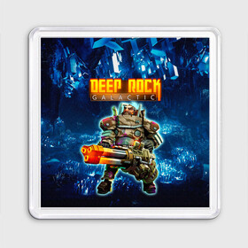 Магнит 55*55 с принтом Deep Rock Galactic / Gunner в Петрозаводске, Пластик | Размер: 65*65 мм; Размер печати: 55*55 мм | Тематика изображения на принте: deep rock galactic | drg | dwarf | gnome | gunner | гном | дип рок галактик | добыча минералов | космические шахтеры | стрелок