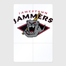 Магнитный плакат 2Х3 с принтом Jamestown Jammers - baseball team в Петрозаводске, Полимерный материал с магнитным слоем | 6 деталей размером 9*9 см | baseball | bat | eyes | fangs | hype | jamestown | monster | team | usa | бейсбол | бита | глаза | глушитель | клыки | монстр | сша | хайп