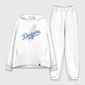 Женский костюм хлопок Oversize с принтом Los Angeles Dodgers baseball в Петрозаводске,  |  | baseball | dodgers | los angeles | team | бейсбол | лосанжелес | сша
