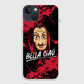 Чехол для iPhone 13 с принтом БУМАЖНЫЙ ДОМ LA CASA DE PAPEL BELLA CIAO в Петрозаводске,  |  | bella ciao | la casa de papel | бумажный дом | ла каса де | ла каса де папель | ла каса де пепел | лакаса | сериал | фильм