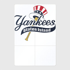 Магнитный плакат 2Х3 с принтом Staten island Yankees в Петрозаводске, Полимерный материал с магнитным слоем | 6 деталей размером 9*9 см | Тематика изображения на принте: ball | baseball | bat | flag | mascot | staten island | бейсбол | бита | мяч | стейтенайленд | талисман | флаг