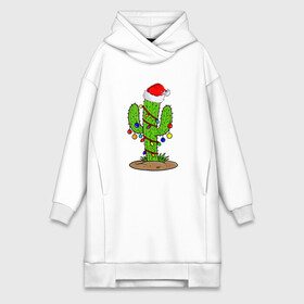 Платье-худи хлопок с принтом НОВОГОДНИЙ КАКТУС CHRISTMAS CACTUS в Петрозаводске,  |  | 2022 | cactus | christmas | cold | garland | klaus | merry | new | santa | snow | winter | year | герлянды | гирлянда | год | елка | ёлки | ель | зима | кактус | клаус | мороз | новый | рождество | санта | снег | фонарики | холод