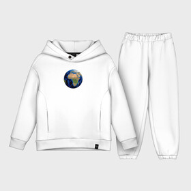 Детский костюм хлопок Oversize с принтом планета солнечной системы земля в Петрозаводске,  |  | астрономия | вселенная | континент | космос | мир | океан | планета | шар