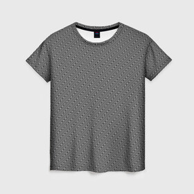 Женская футболка 3D с принтом Зиг-заг. Классика в Петрозаводске, 100% полиэфир ( синтетическое хлопкоподобное полотно) | прямой крой, круглый вырез горловины, длина до линии бедер | графика | зиг заг | классика | линии | паттерн