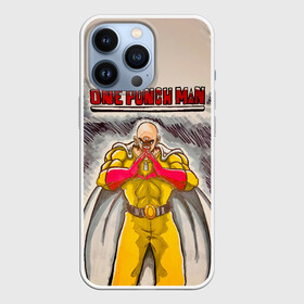 Чехол для iPhone 13 Pro с принтом Сайтама циклоп One Punch Man в Петрозаводске,  |  | hagemanto | one punch man | one punchman | onepunchman | saitama | sensei | аниме | ван панч мен | ванпанчмен | лысый плащ | манга | сайтама | сильнейший человек | учитель | человек одинудар | человек одного удара