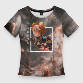 Женская футболка 3D Slim с принтом Горо  Gorou, Genshin Impact  Геншин импакт в Петрозаводске,  |  | action | game | genshin impact | gorou | rpg | аниме | геншин импакт | гео | горо | игра | мир | первоначальный бог | собачий воин